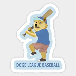 Baseball Doge Sticker